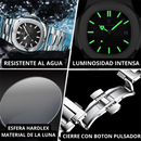 ⌚ Reloj POEDAGAR Silver Black – Elegancia que impone