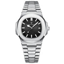 ⌚ Reloj POEDAGAR Silver Black – Elegancia que impone
