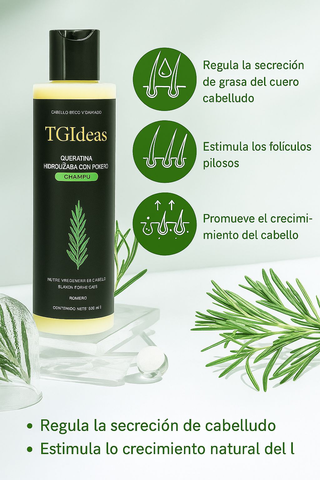 🌱 CHAMPU ORGANICO - Crecimiento del Cabello