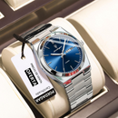 🕰️ Reloj POEDAGAR 930 Silver Blue – Elegancia Atemporal, Estilo Moderno