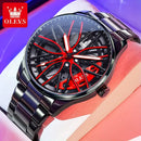 🏎️⌚RELOJ OLEVS WHEEL RACING DE ALTO RENDIMIENTO®️(Inspirado en Rolex - Lamborghini- Ferrari)