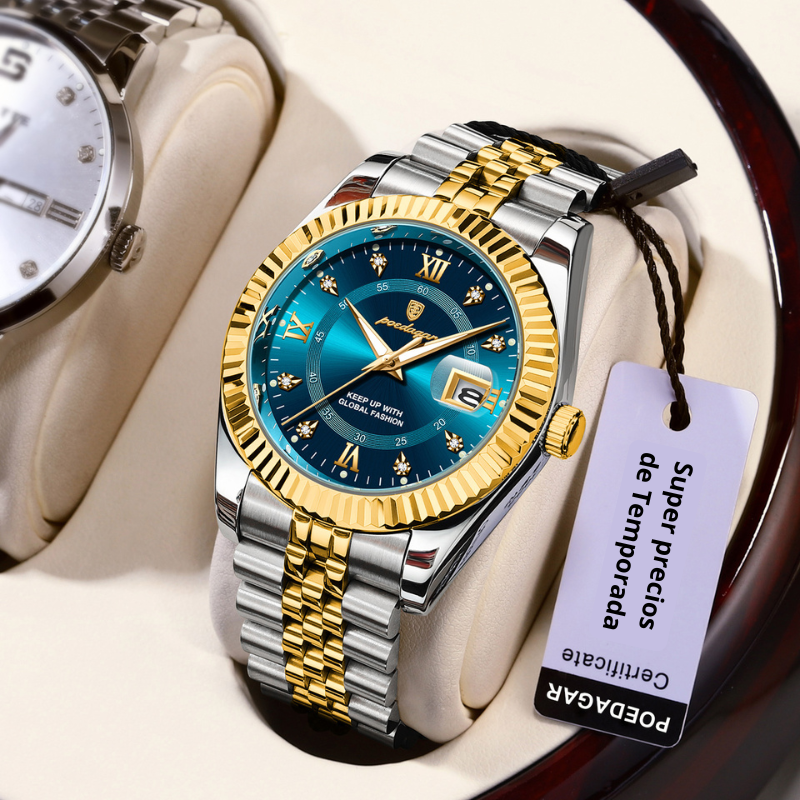 🕰️ Reloj POEDAGAR de Lujo Verde