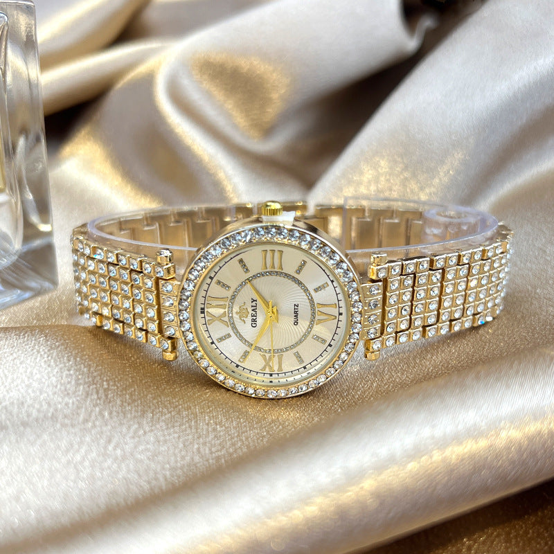 💎Reloj Grealy Diamantado de Lujo para Mujer – Brilla con Estilo 💎 ¡Nueva Tendencia en Perú!