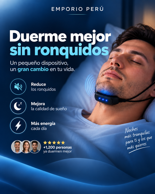 Smart Dispositivo Recargable Anti Ronquidos, Relaja los Tejidos Cervicales