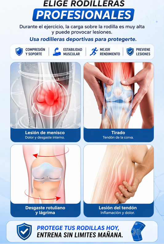 Rodillera Ortopédica con Soporte 360° – Protección Total para Deporte y Uso Diario