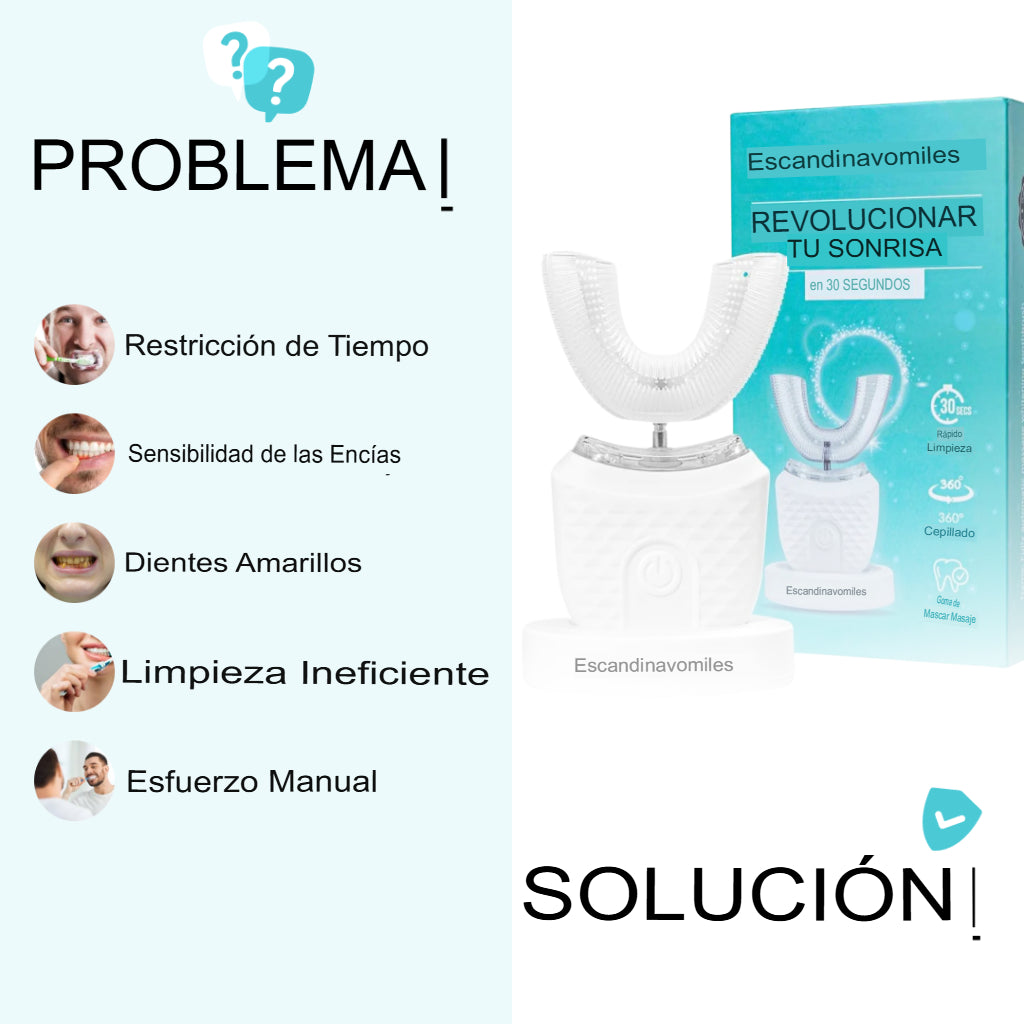 🪥Cepillo 360° Recargable Tu limpieza dental, acelerada.