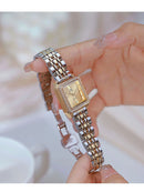 ⏰💎 Reloj de Mujer BS Bee Sister 1754 – Diseño Cuadrado de Cuarzo en Acero Inoxidable ✨💧