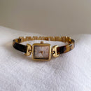 ⏰✨ Reloj de cuarzo para mujer | Diseño cuadrado ámbar 💎 joyería elegante y casual