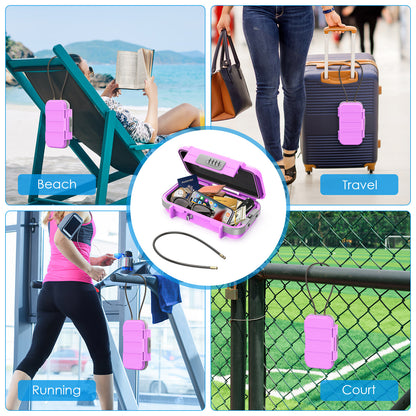 Mini Caja Fuerte Portátil con Contraseña Seguridad Donde Estés.