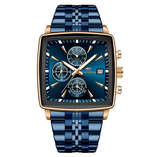 ⌚ Reloj VIP Blue RoseGold For Men