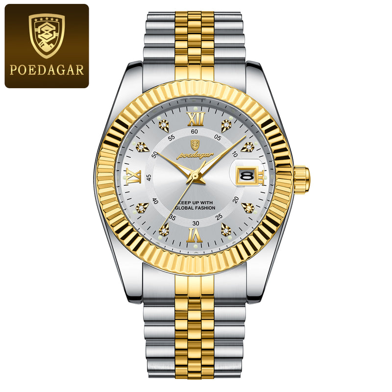 🕰️ Reloj POEDAGAR de Lujo Blanco