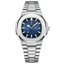 ⌚ Reloj POEDAGAR Silver Blue – Elegancia que impone