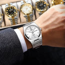 🕰️ Reloj POEDAGAR 930 Silver White – Elegancia Atemporal, Estilo Moderno