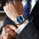 🕰️ Reloj POEDAGAR 930 Silver Blue – Elegancia Atemporal, Estilo Moderno