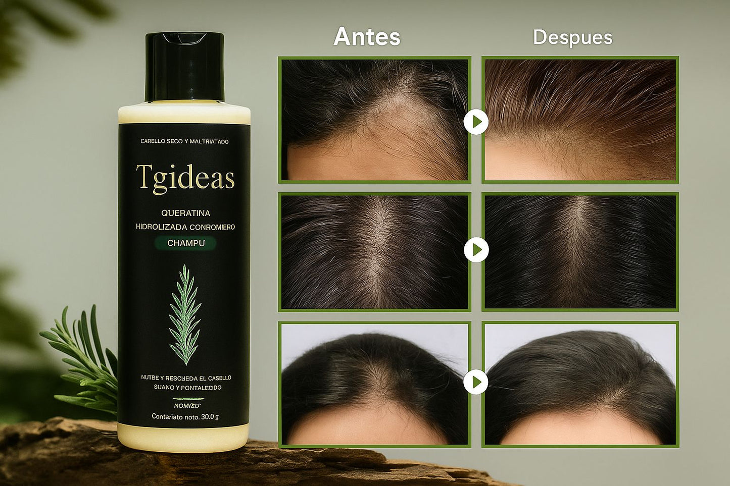 🌱 CHAMPU ORGANICO - Crecimiento del Cabello