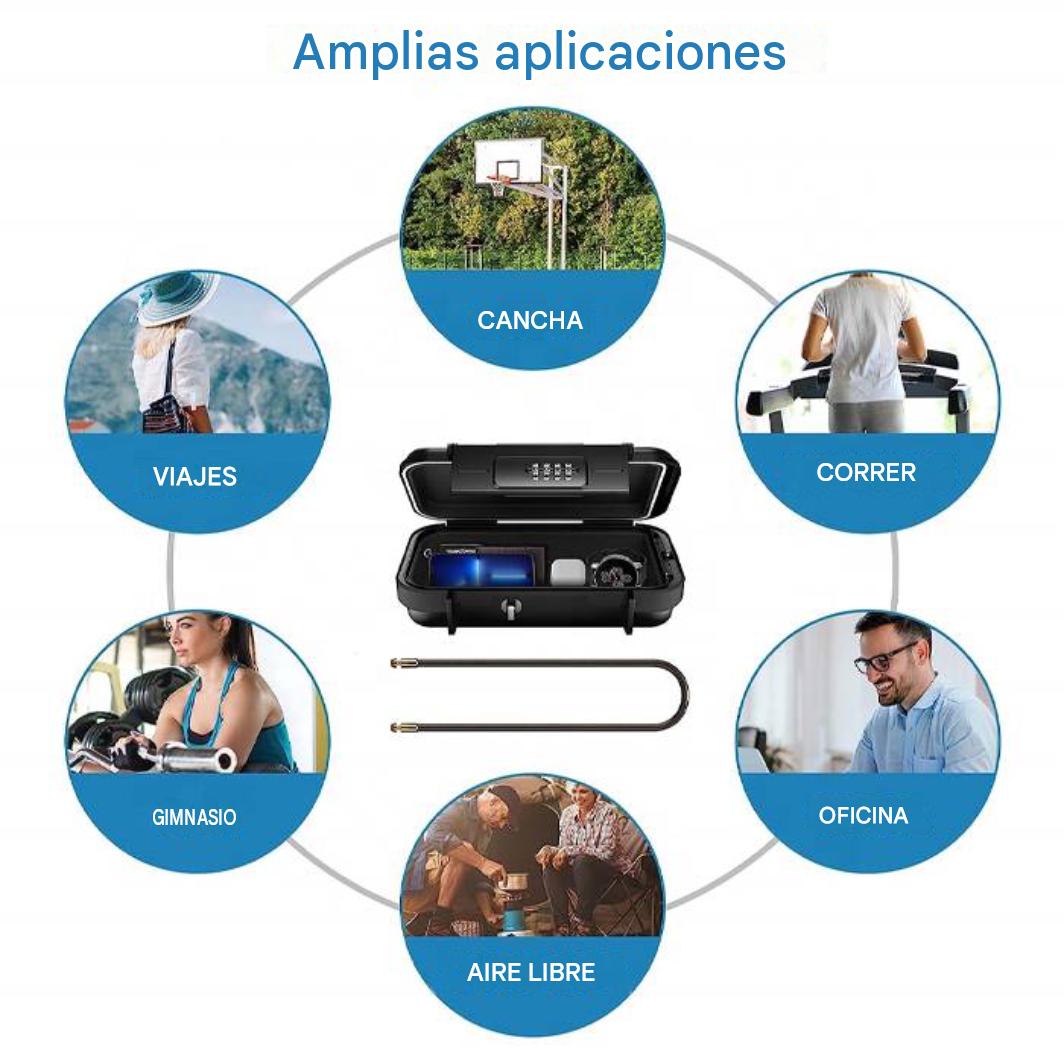 Mini Caja Fuerte Portátil con Contraseña Seguridad Donde Estés.